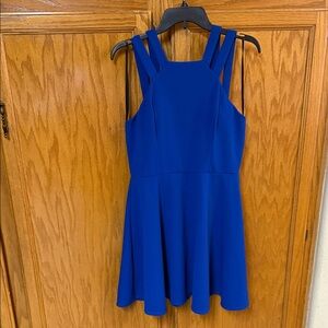 B Darlin Strappy Blue Mini Dress